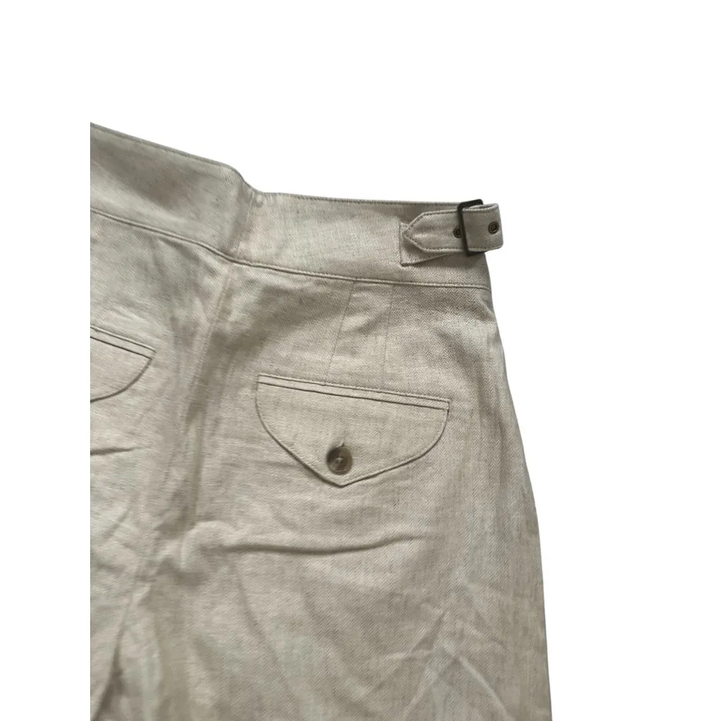 BANANA REPUBLIC High Waisted Khaki Safari Shorts Size 6 NEW NWT - Image 5