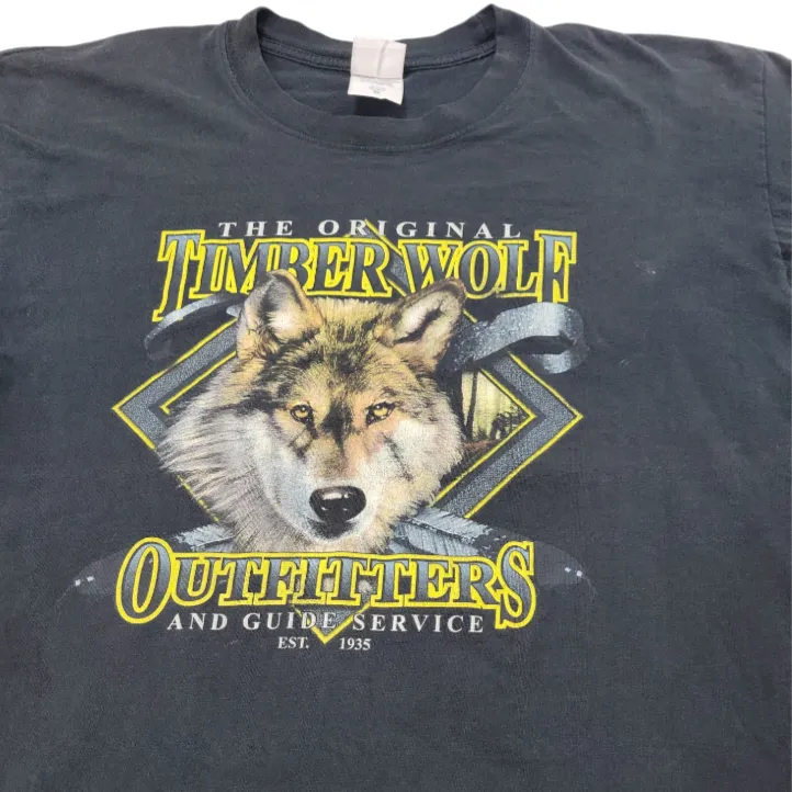Vintage  Super Weight T-Shirt Size XL The Original Timberwolf Tee Unisex T-shirt - Image 2