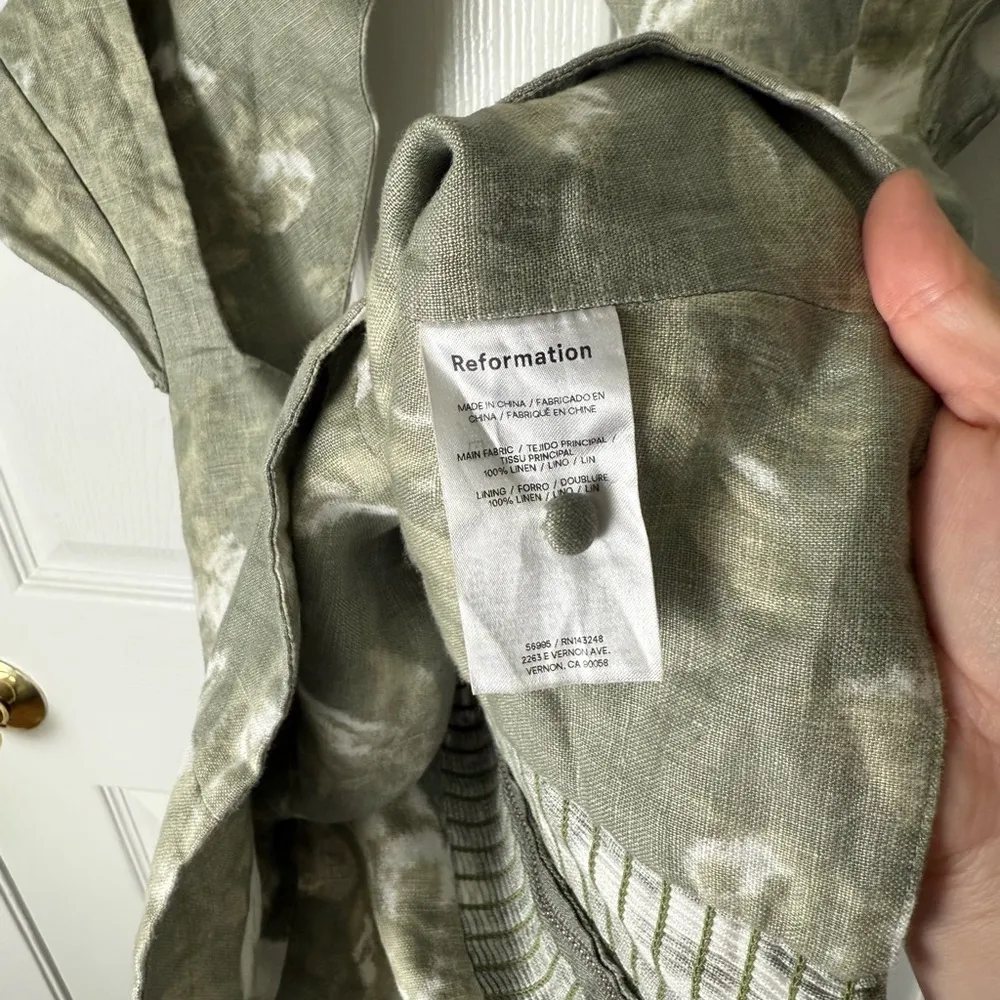 Reformation Cora Linen Top 4 - Image 7