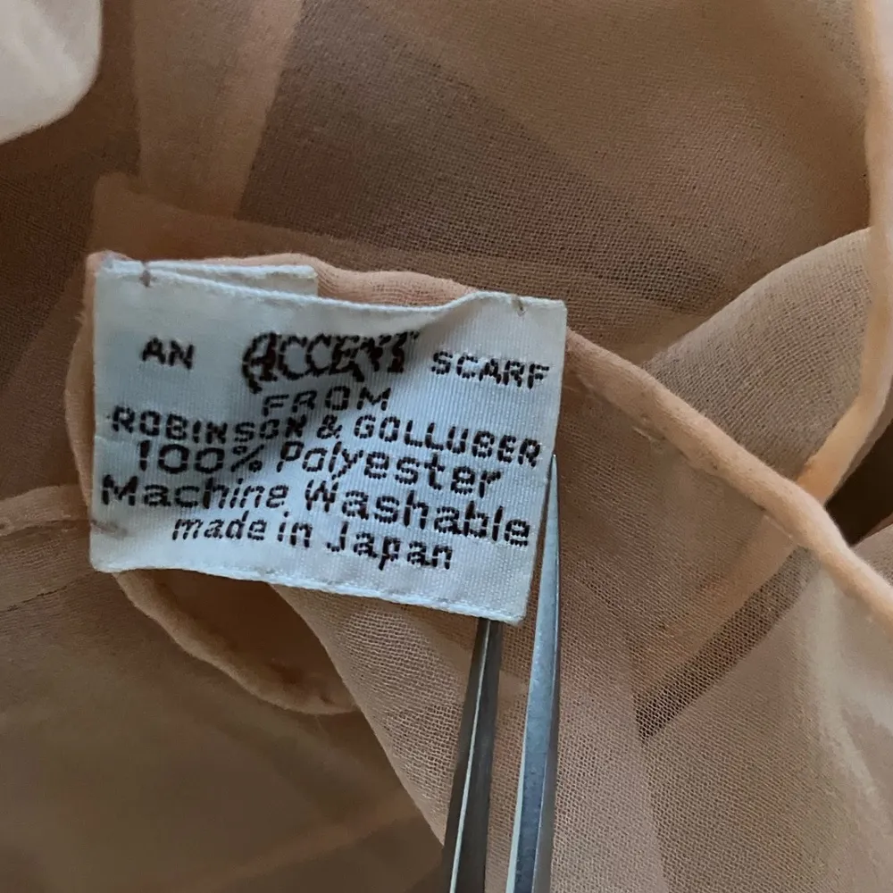 Vintage 50's Scarf Headscarf Made in Japan - Image 5