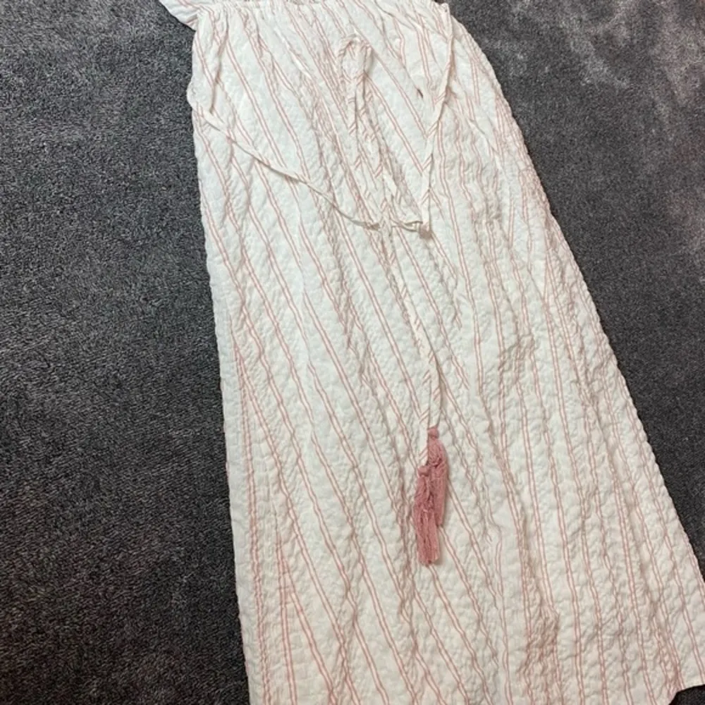 MOON RIVER Striped Light Pink & White Classy Maxi Dress‎ ( S ) - Image 5