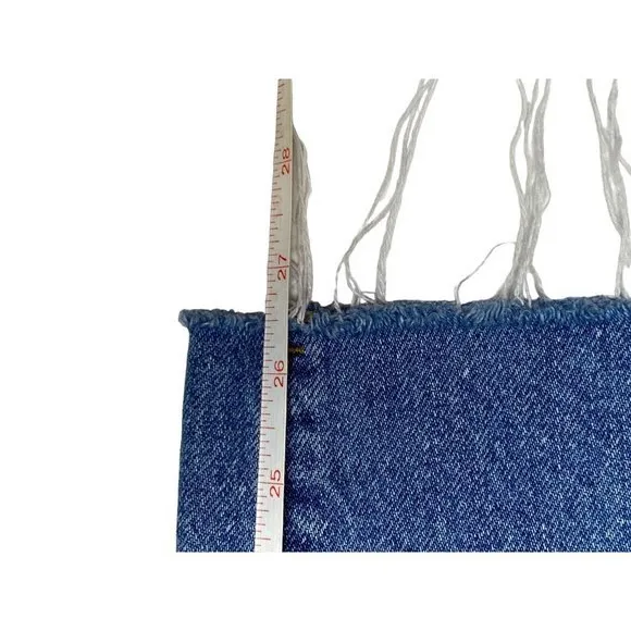 BDG Mom Jeans Womens Size 27‎ Blue High Rise Button Fly Slim Straight Denim Y2K - Image 6