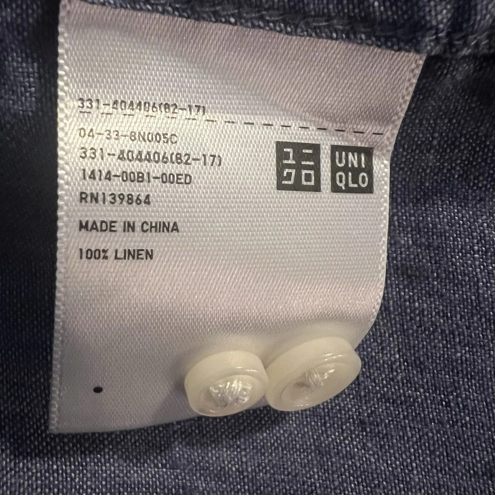 Uniqlo Women’s Shirt Small 100% Linen Button Up - Image 4