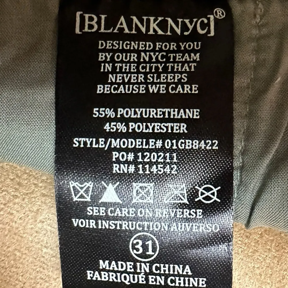 Revolve Blank NYC Size 31 Faux Leather Maybell Short in Joyous Shout Mint NWT - Image 12