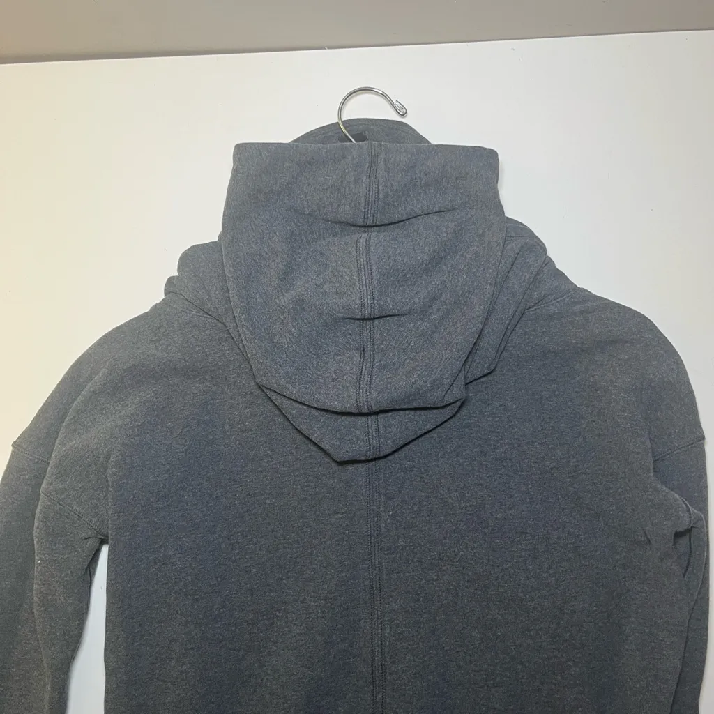 Lululemon  Stress Less Charcoal Grey Funnel Neck Athletic Pullover Hoodie Size - Image 6