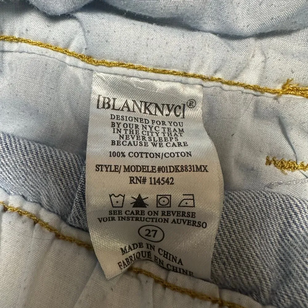 Blank NYC Paper Bag Waist Denim Shorts - Image 5