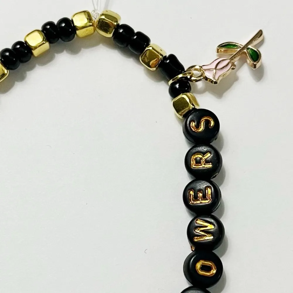 Tour Friendship Bracelet Your Wife Waters Flowers Fortnight Black - Image 2