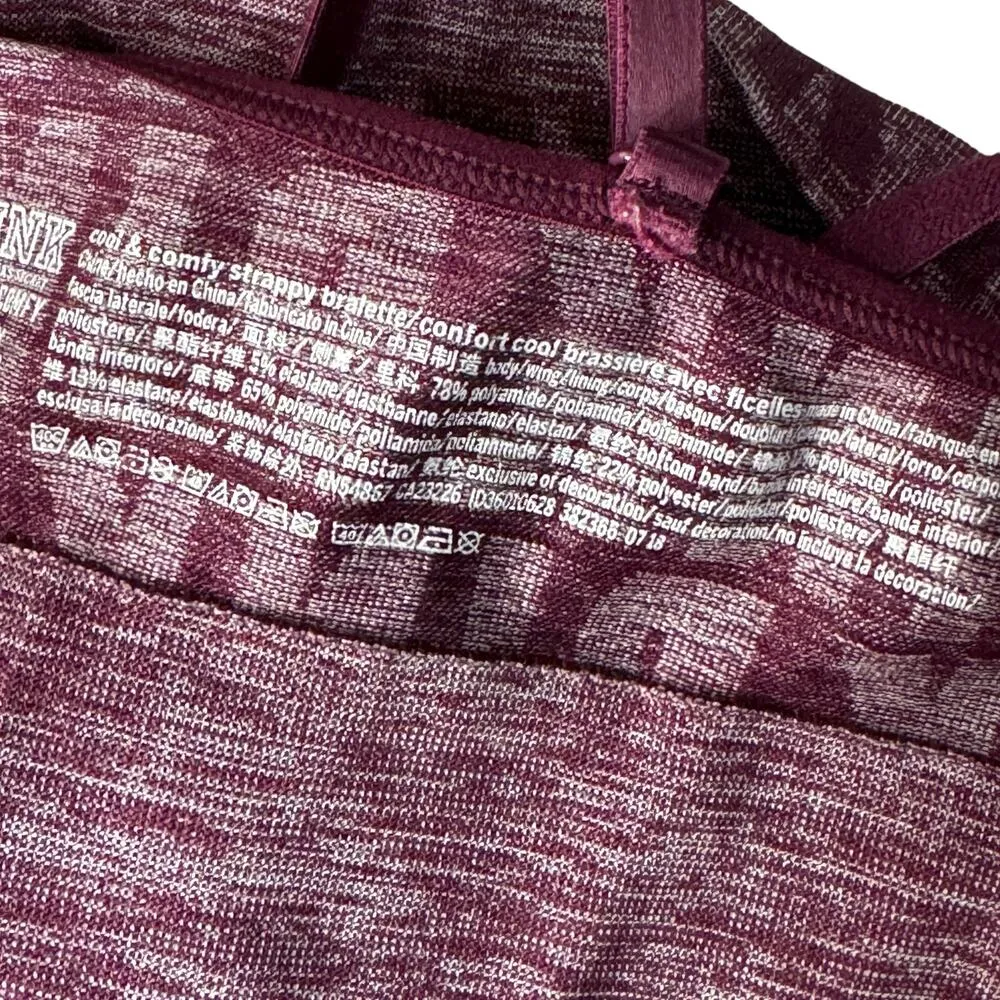 PINK Victoria’s Secret Small Cool & Comfy Strappy Bralette Halter Adjustable - Image 6