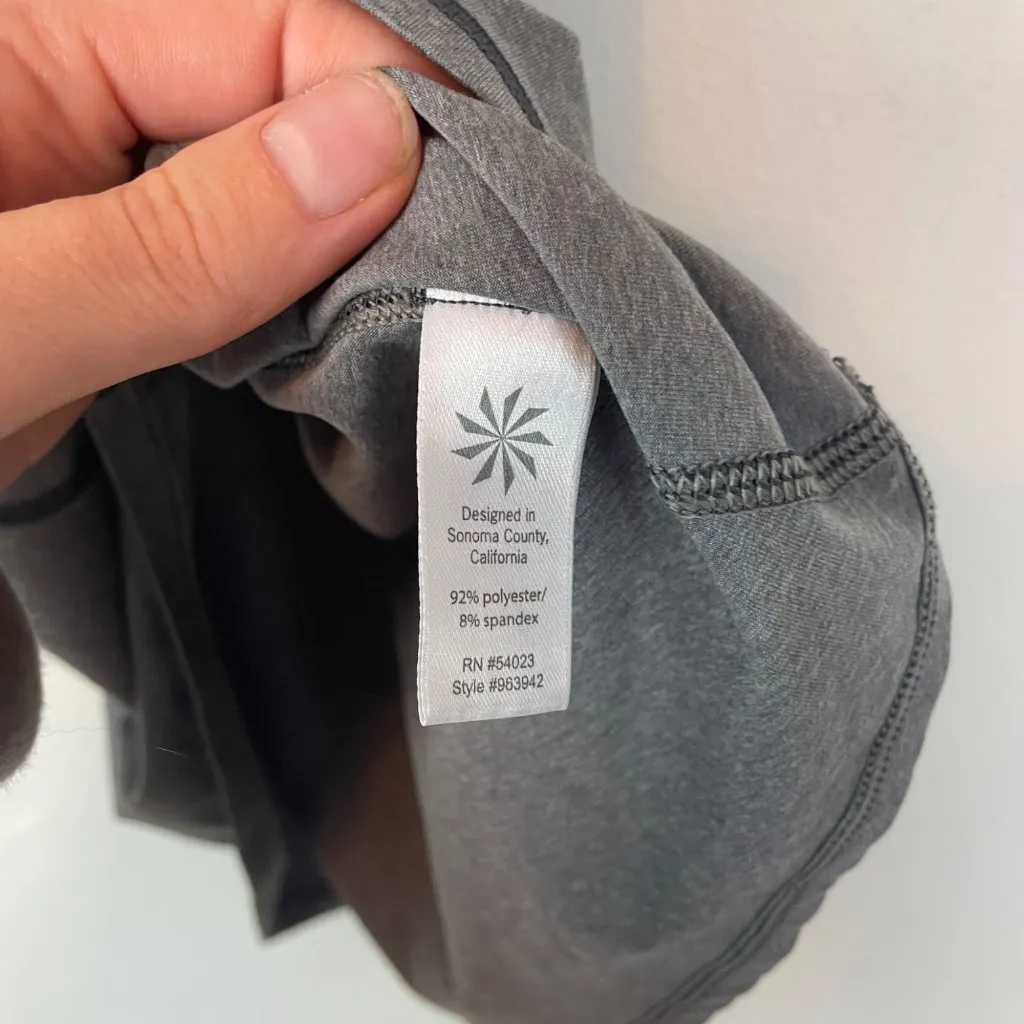 Athleta Women's XS Gray Chi Tank Top Heathered Racerback Loose Fit Yoga‎ Relaxed - Image 5