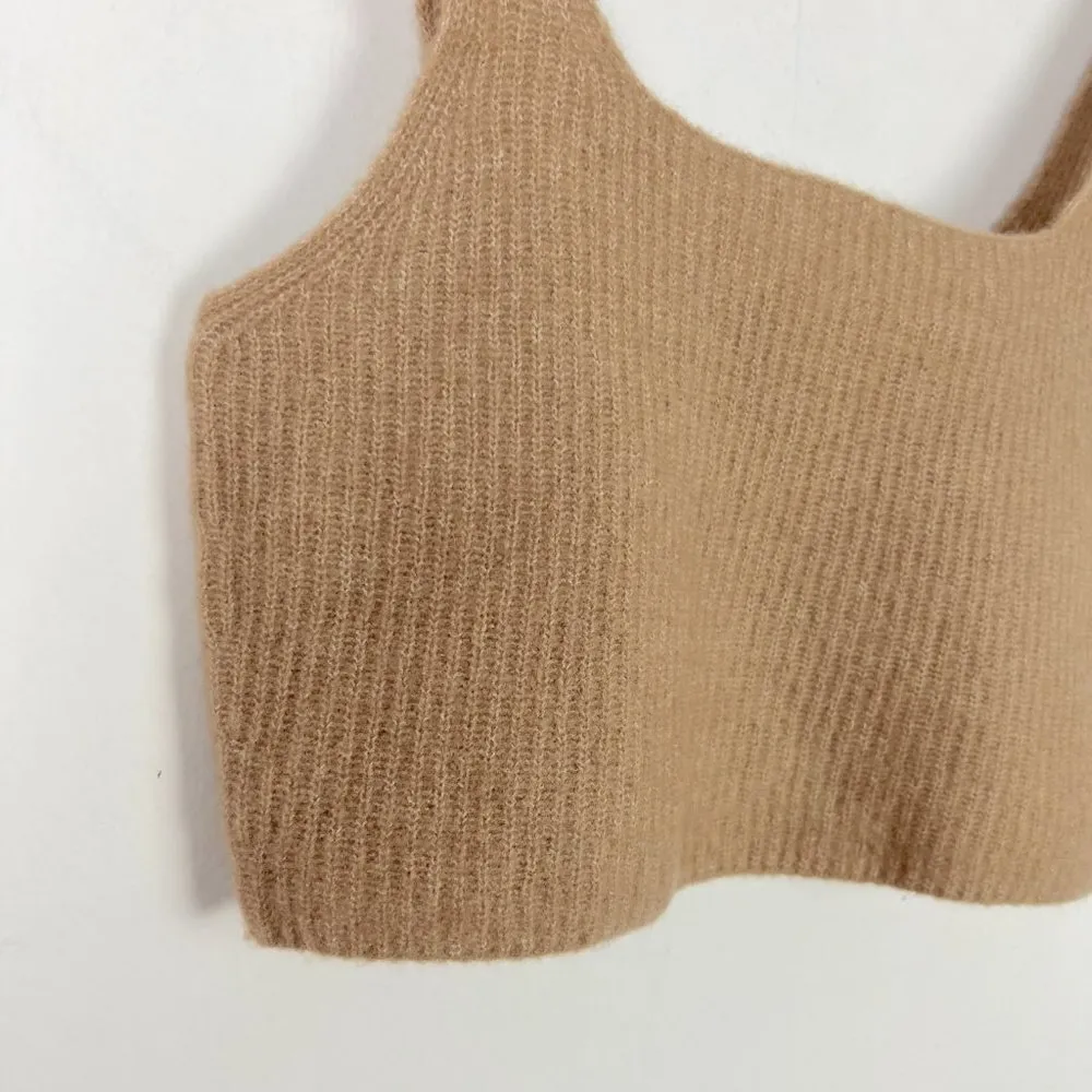 NWT Everlane The Cozy-Stretch Tank Top Cropped Sweater Wool Yak Hair Medium M - Image 3