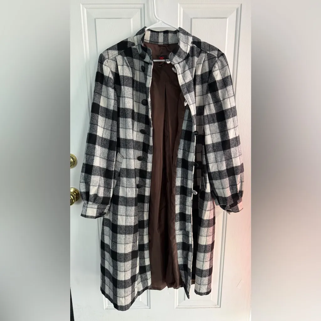 Vintage JIN BO (金波) Plaid Wool - Image 4