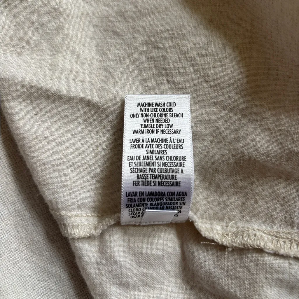 Vintage Casual Corner Annex Petite Linen Blend Midi Skirt Size 10 - Image 10