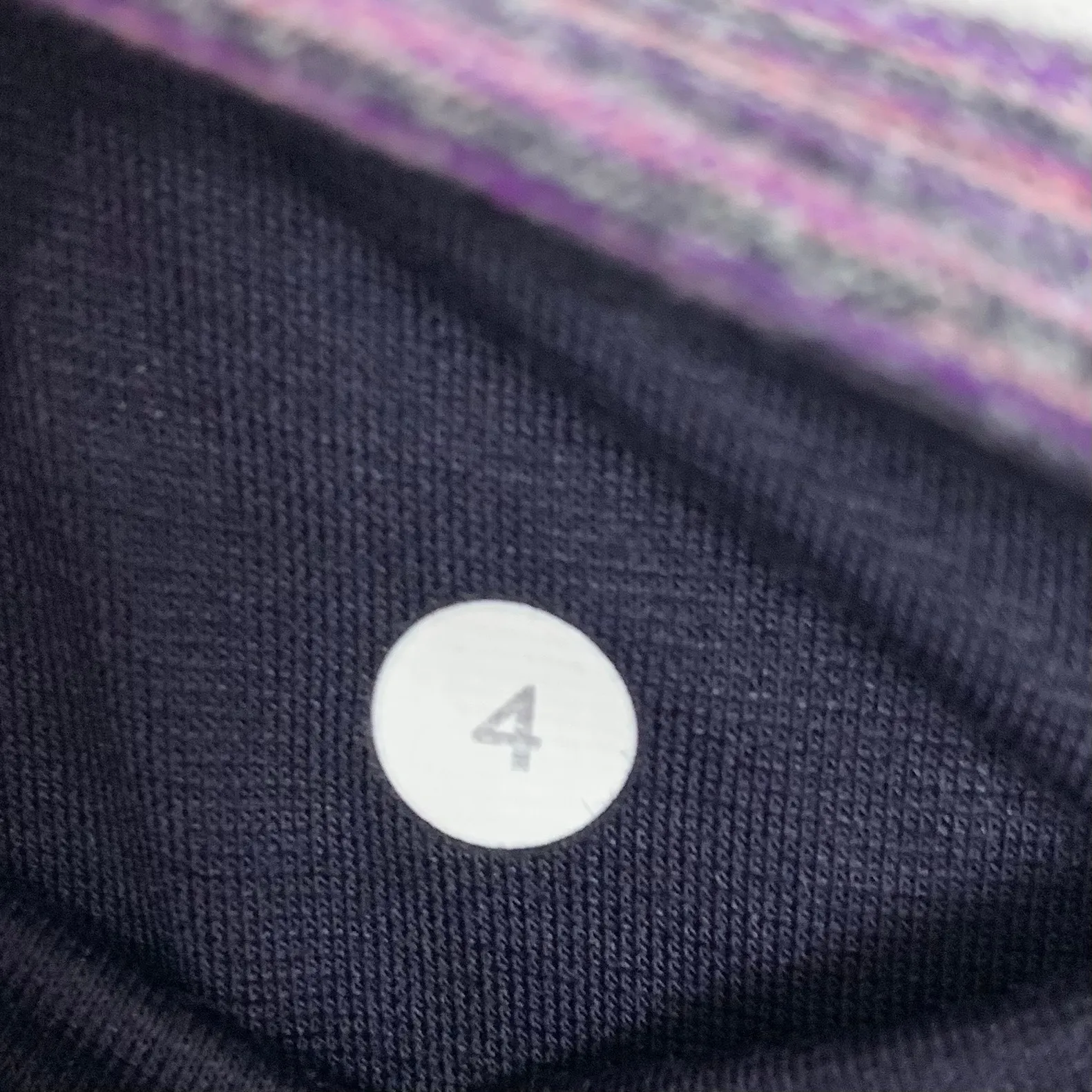 Lululemon Womens Gather & Crow Crop II Full On Luon Black Grape Space Dye Size 4 - Image 5