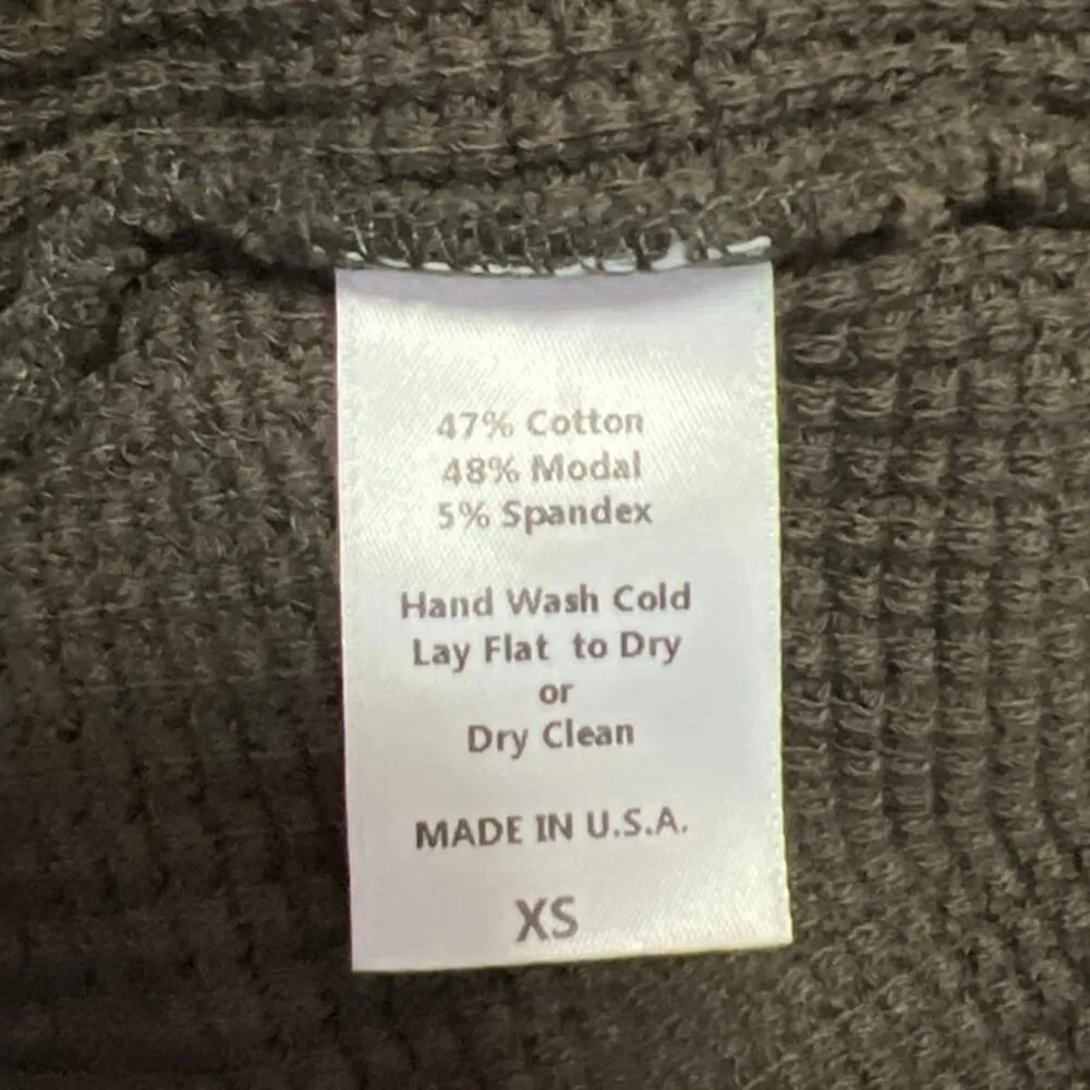 Set Active Brown Waffle Knit Scoop Neck Athletic Workout Sports Bra Tank Top XS - Image 5