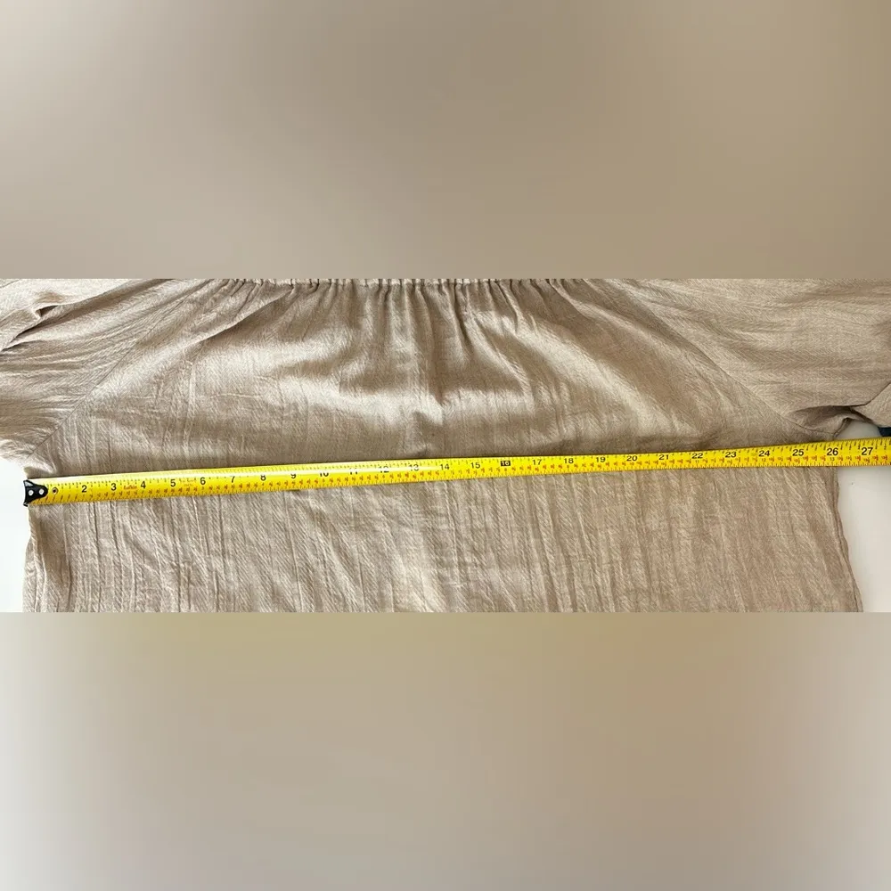 One x One Teaspoon Oakwood Off the Shoulder Top balloon sleeve Western S - Image 6