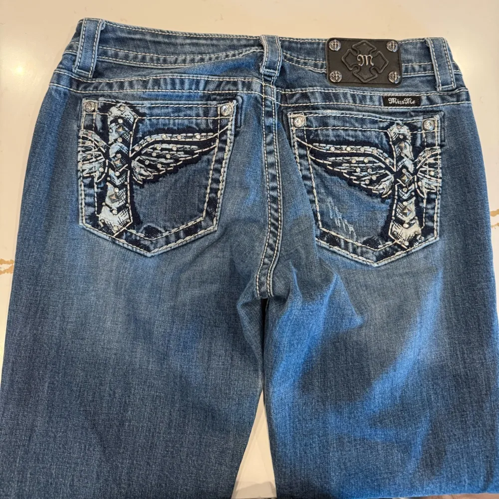 MISS ME Denim Size 31 Skinny Jeans Angel Wings
Cross Bradbury Crystal Pockets - Image 6