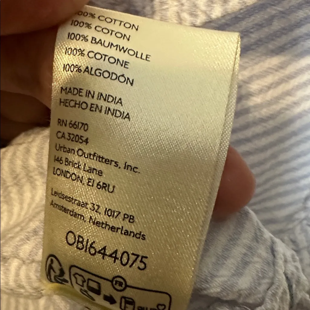 Free People We The Free Ellie Stripe In Blue Combo Top Size XS - Image 7