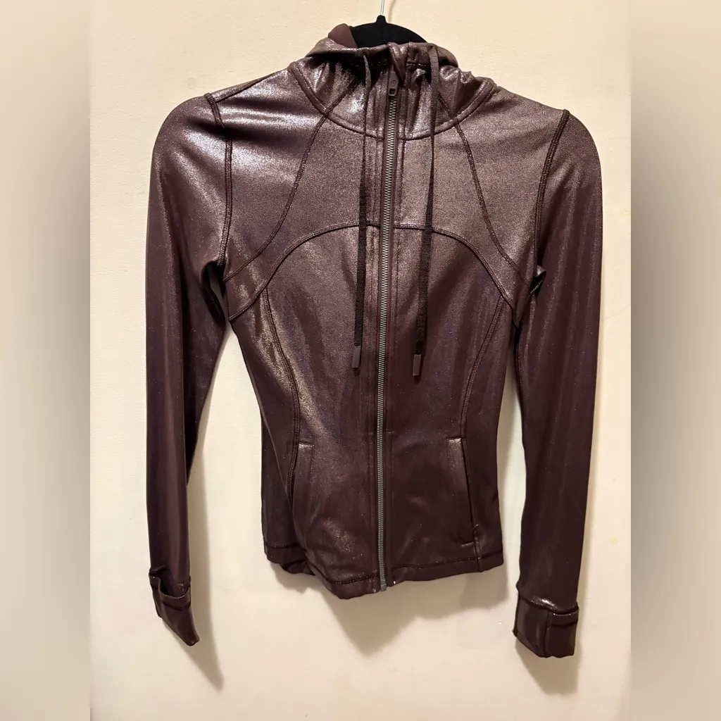 NWOT lululemon hooded define jacket radiant foil French press size 2 - Image 5
