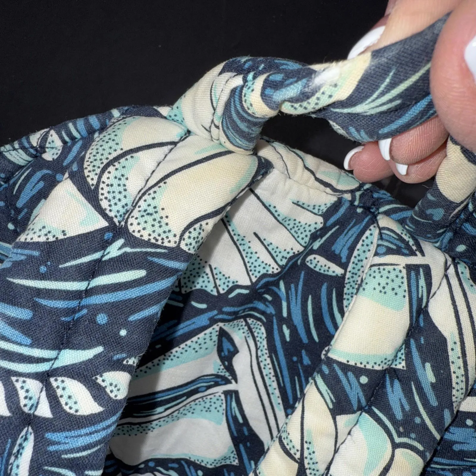 Vera Bradley Essential Compact Quilted Backpack ~”Shore Enough Soft “ - Image 9