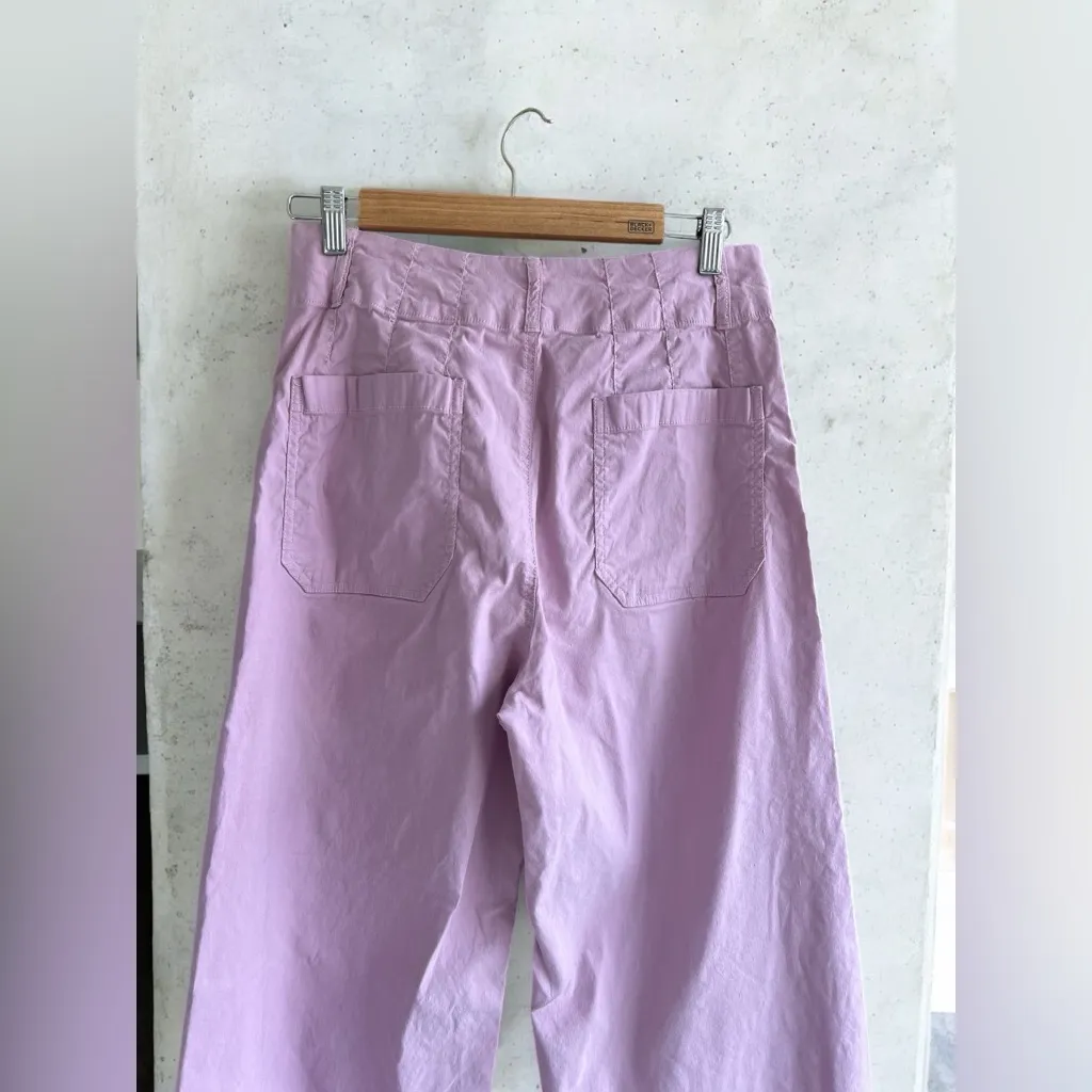 Maeve by Anthropologie Colette Cropped Wide-Leg Pants In LILAC - Image 12