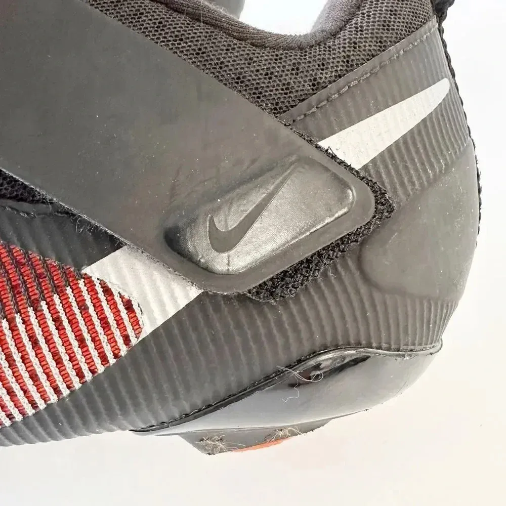 NIKE Superrep Cycling Shoes Womens Size 11.5 With Cleats Black‎ Orange Peleton - Image 6