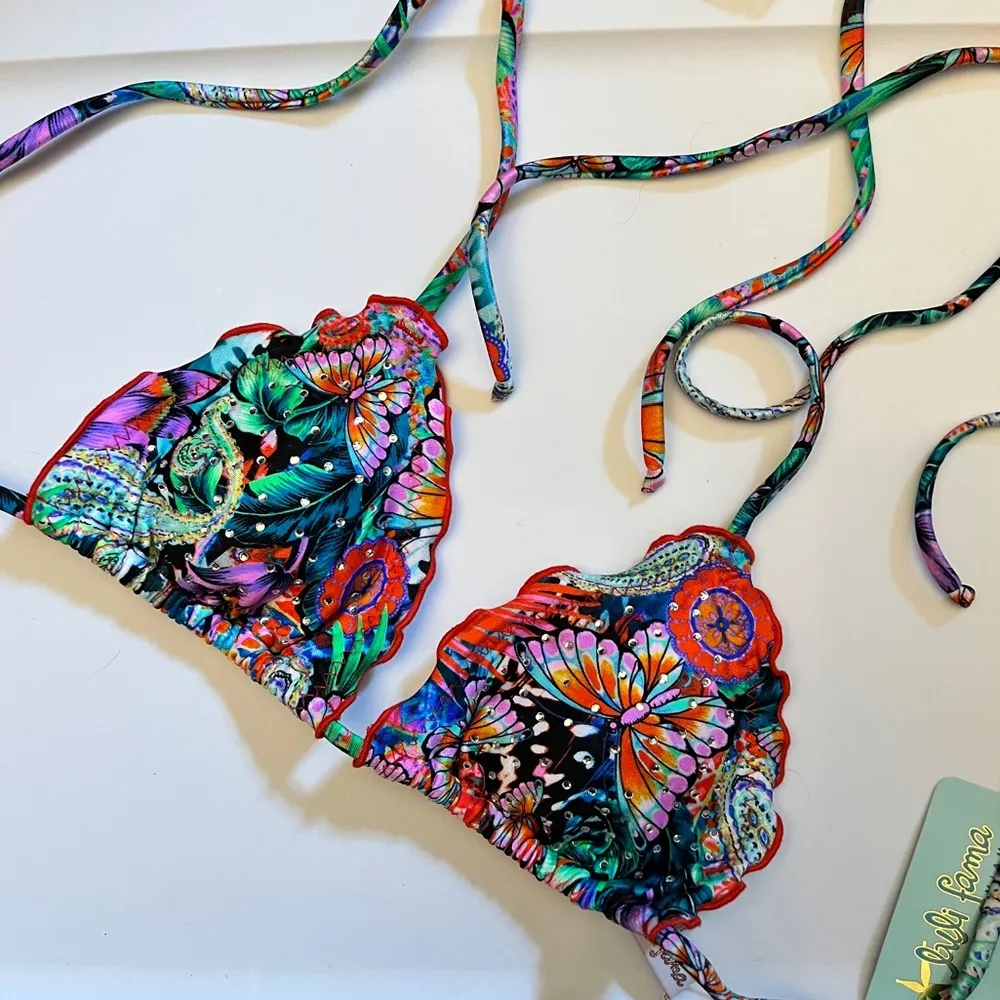 Luli Fama Viva Cuba Bikini Top‎ nwt - Image 5