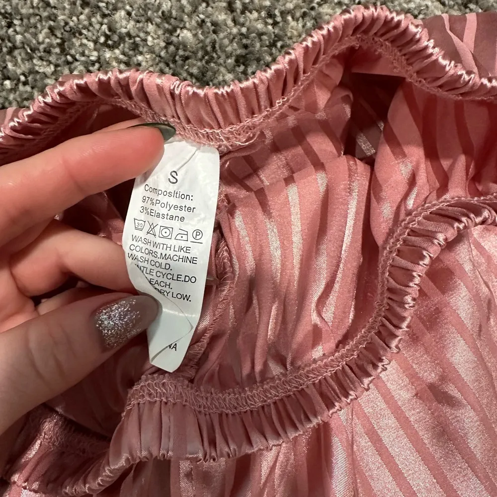 Satin sleep shorts Pink - Image 2