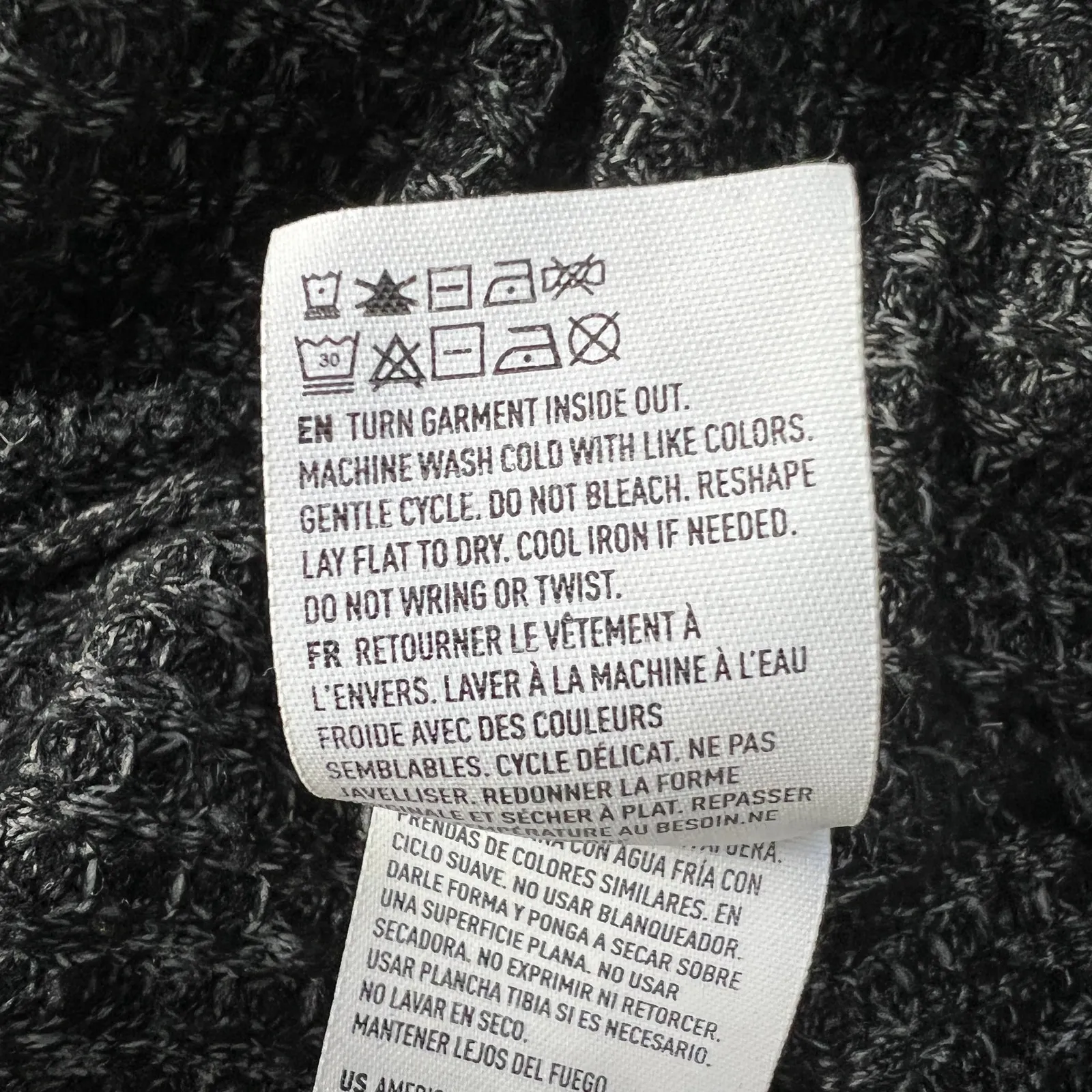 American Eagle 1/2 Button Oversized Cropped Sweater Size XS/S Waffle Knit - Image 9