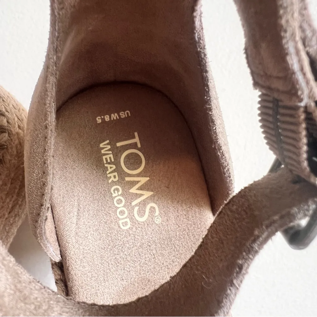 Toms Laila Women's Platform Open Toe Sandal Size 8.5 #B1929 - Image 9