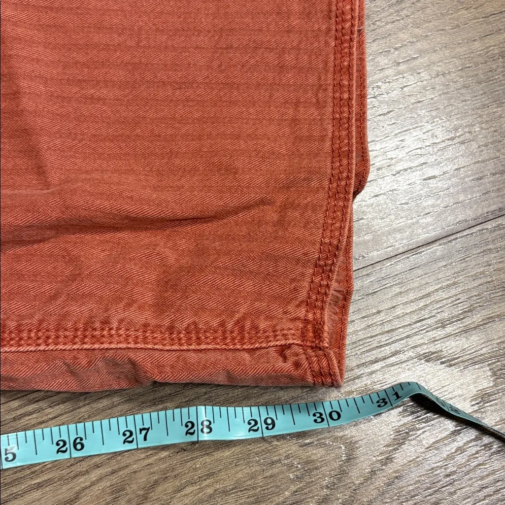 Anthropologie Herringbone Carpenter Soft Rust Pants NWT 22W - Image 9