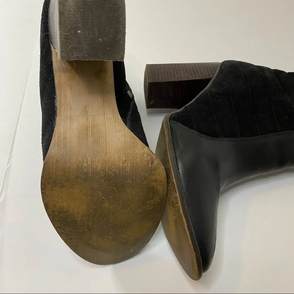 Madewell Lindley Quilted Suede Leather Ankle Boot with Block Heel - Image 8