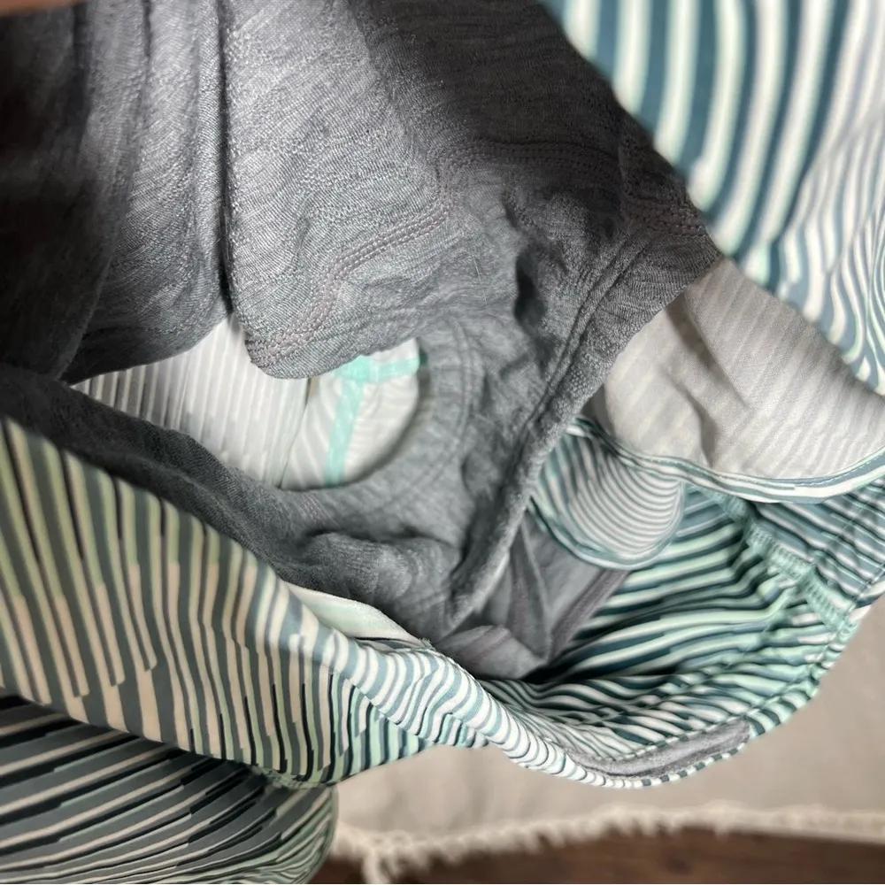 Smartwool Blue Striped Merino‎ Sport Lined Shorts - Image 8