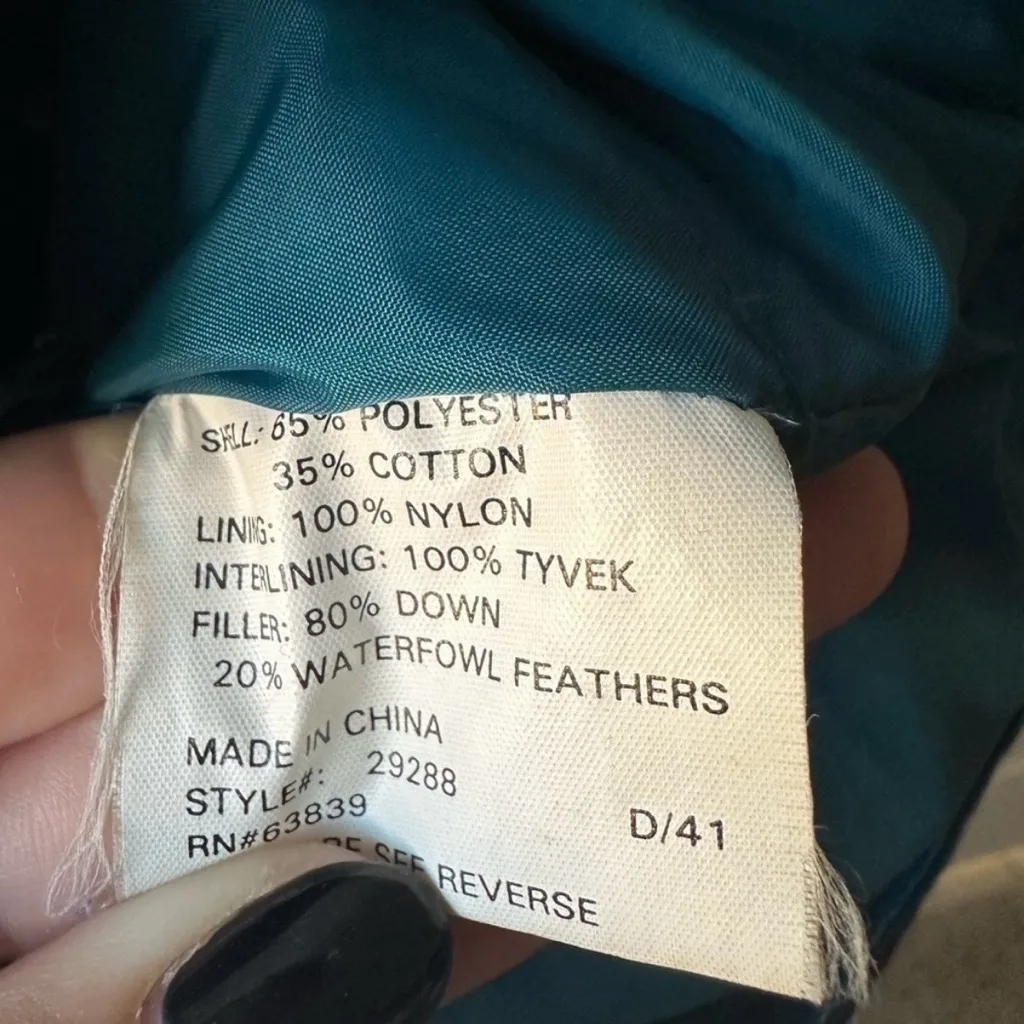 Mens Vintage WEATHER BREAKER Warm 80% Down Filled PARKA Jacket Size Large - Image 3