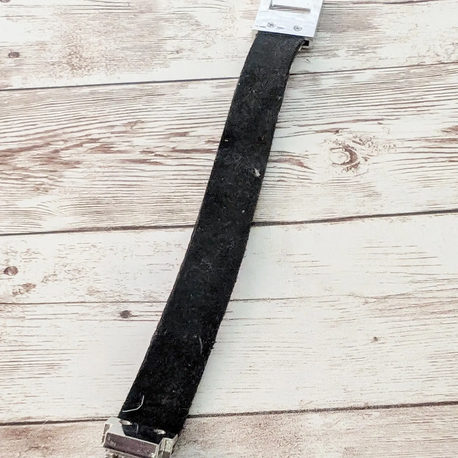 Purple Gem & Silver Tone Heart Bracelet - Image 5