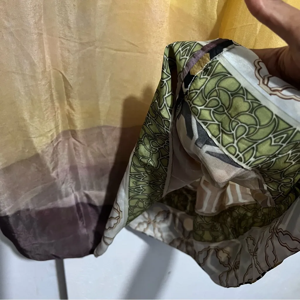 Yellow and Black Geometric Dress :Box L: Size XS - Image 9