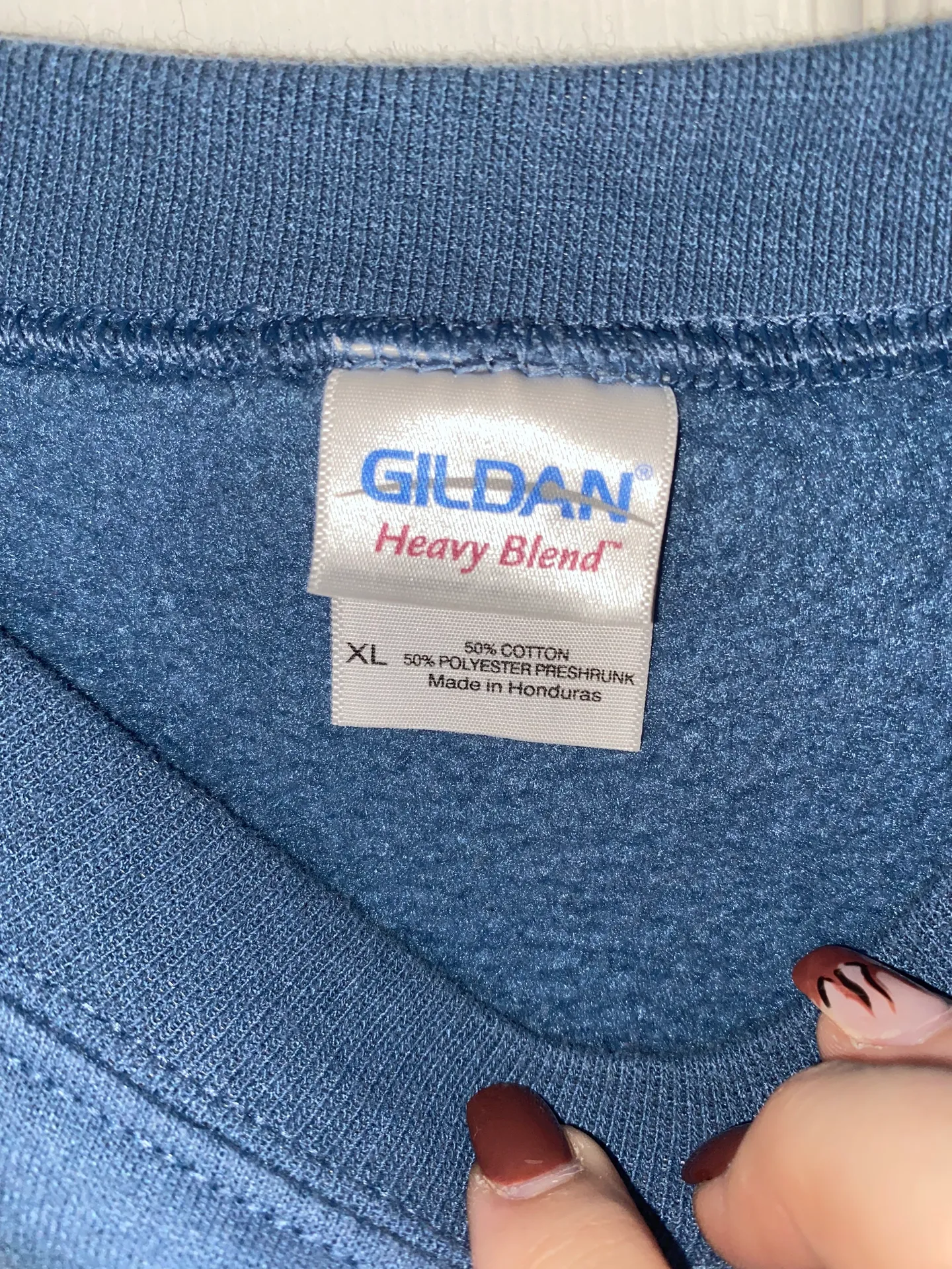 Hatteras Sweatshirt Blue Size XL - Image 4