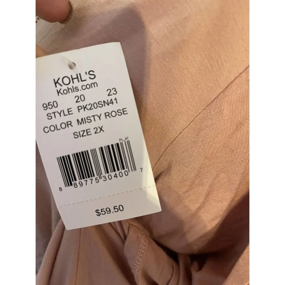 American Rag Cie Women’s Plus Size Top 2X Shirt Tunic Short Sleeve NEW - Image 4