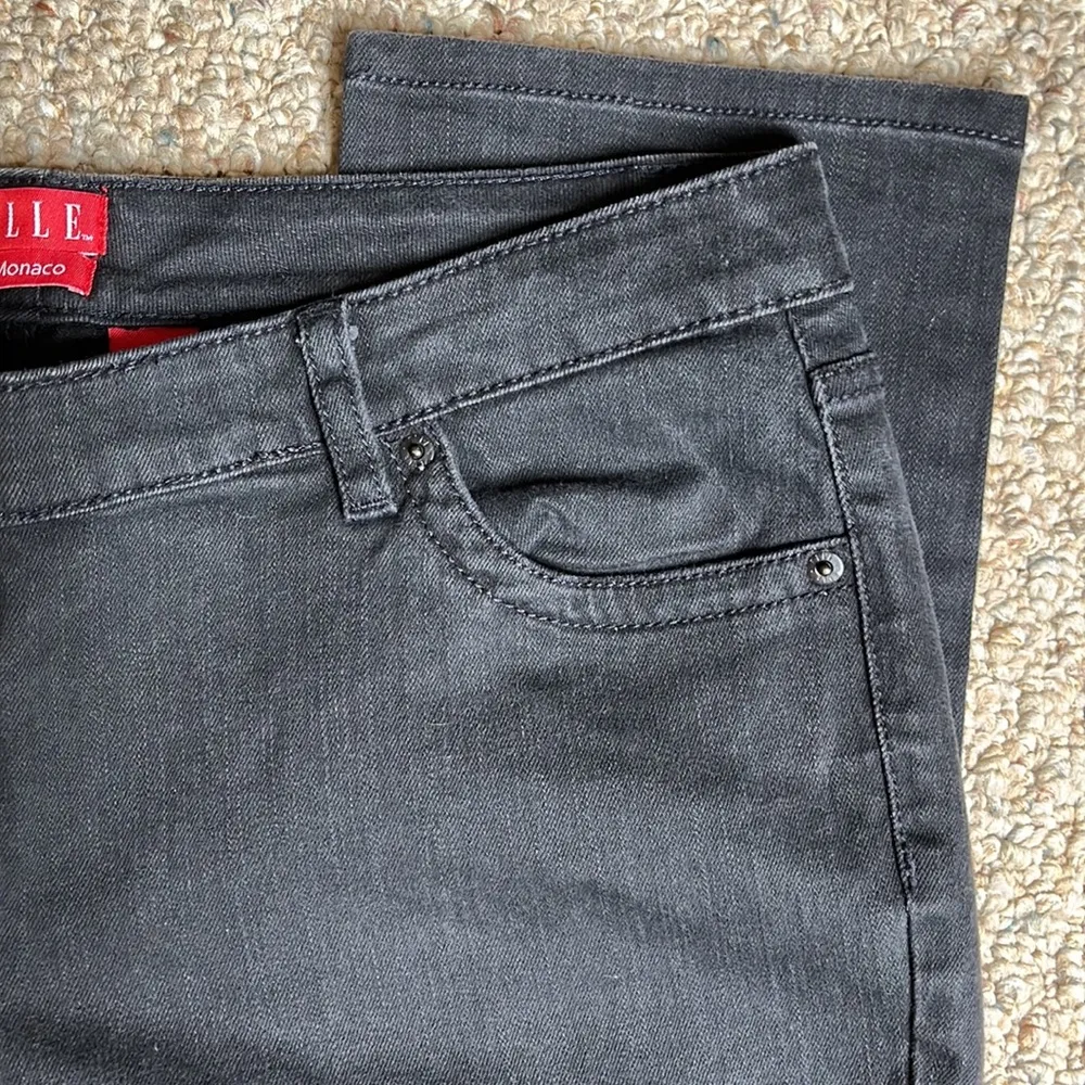 ELLE Monaco Black Denim Jeans Size 14 - Image 8