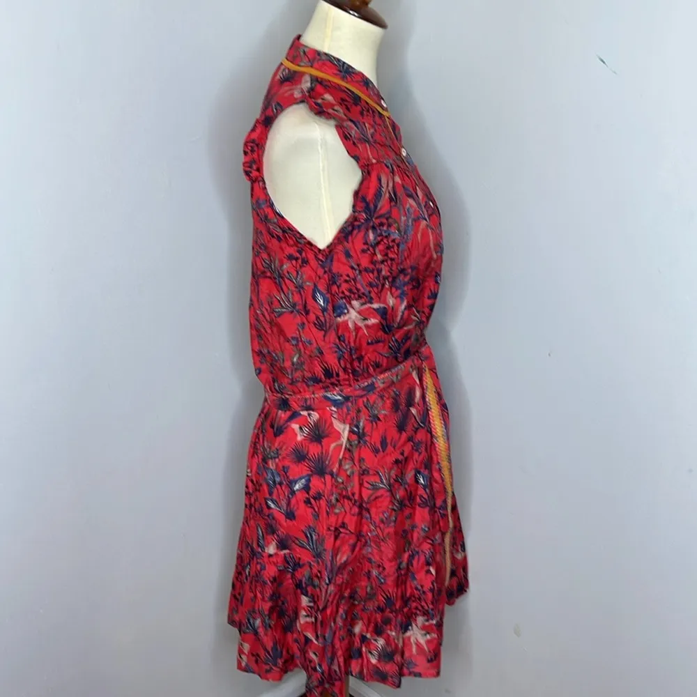 Chufy Layla Mini Dress in Kom‎ Brick Red - Image 5