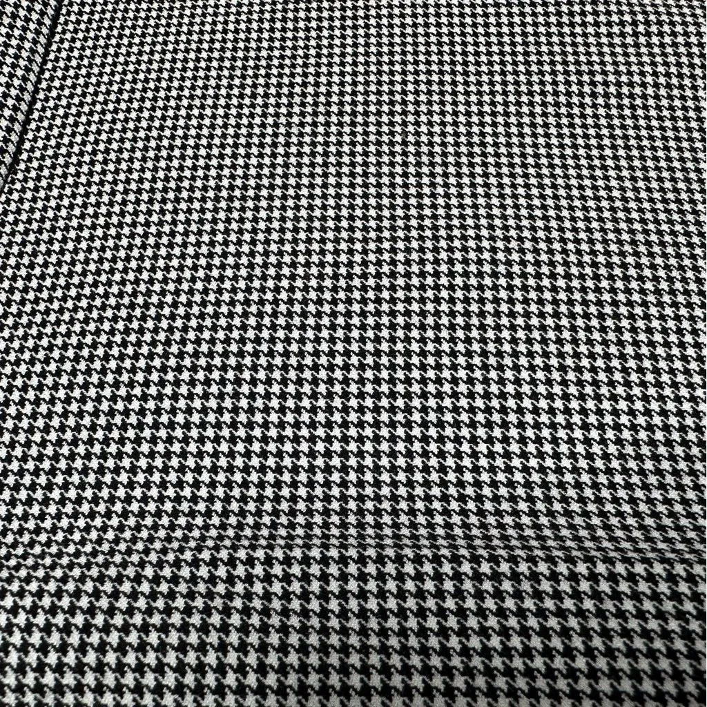 Aritzia Babaton Atelier Houndstooth Straight Leg Slit Hem Dress Pants Size 4 - Image 6