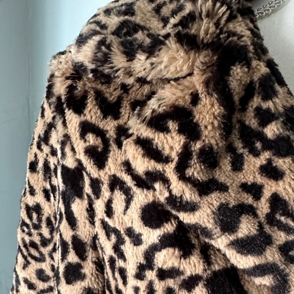 CAbi Brown Leopard Teddy Jacket - Image 9