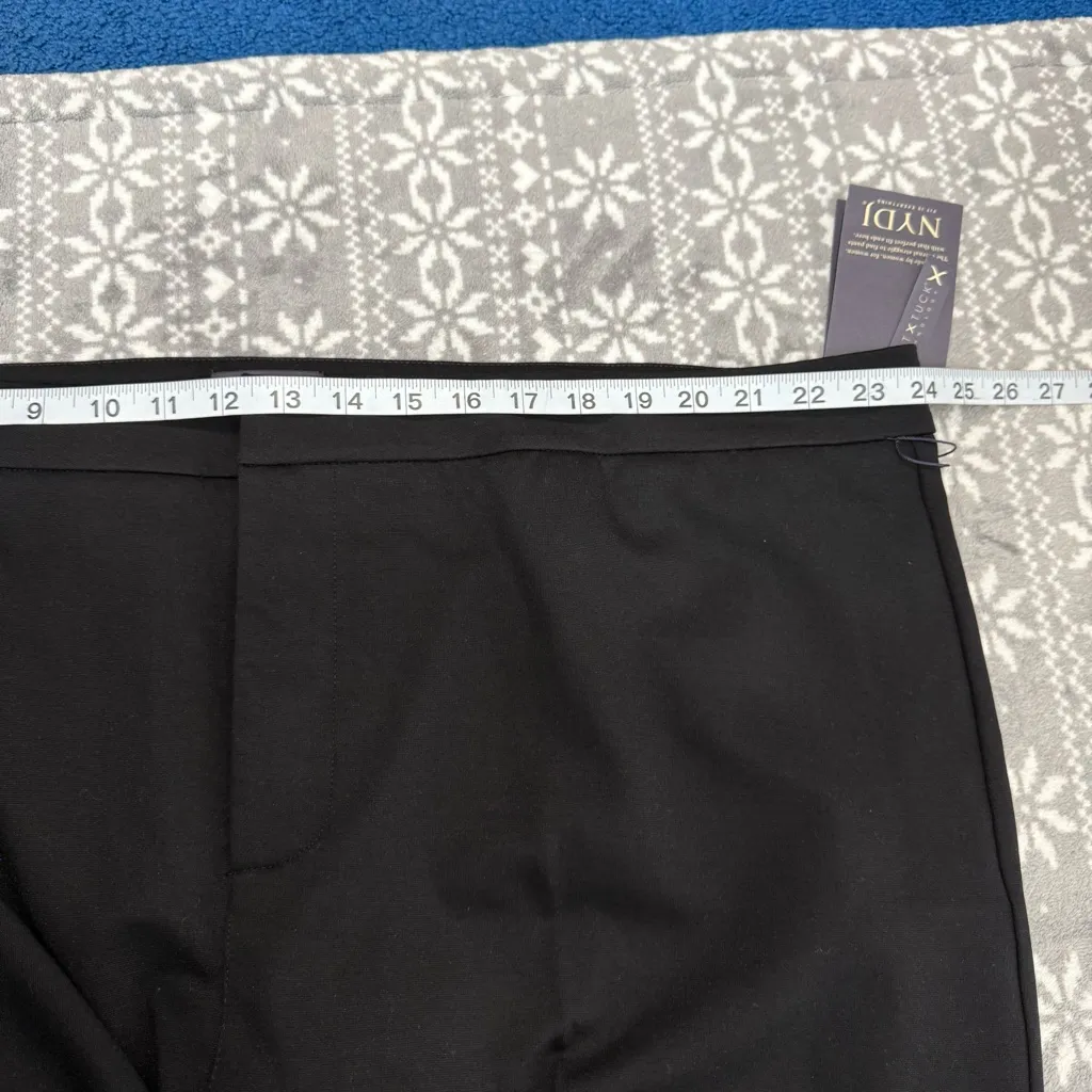 NWT NYDJ Slim Trousers Dress Pants In Black Size 24W Stretch Career Wear Office - Image 11