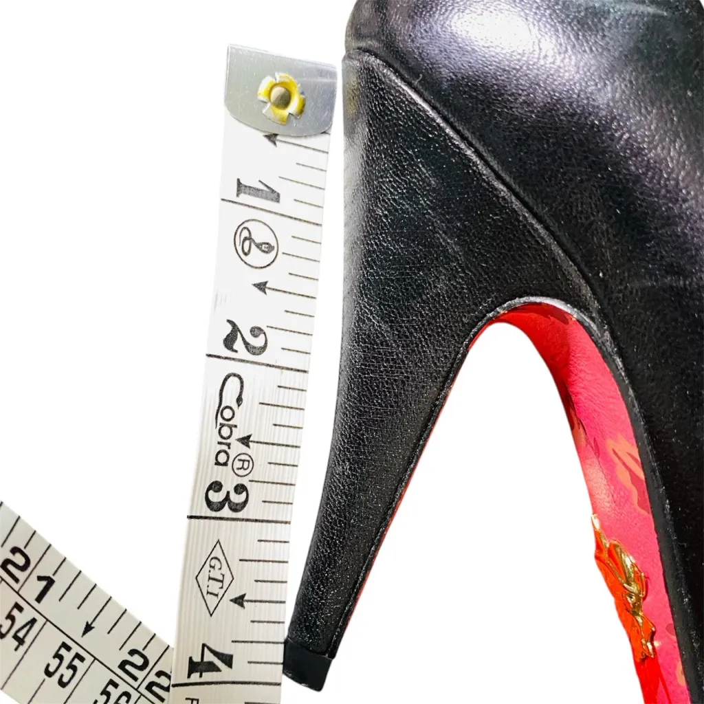 Betsey Johnson Black Open Toe Heels - Image 10