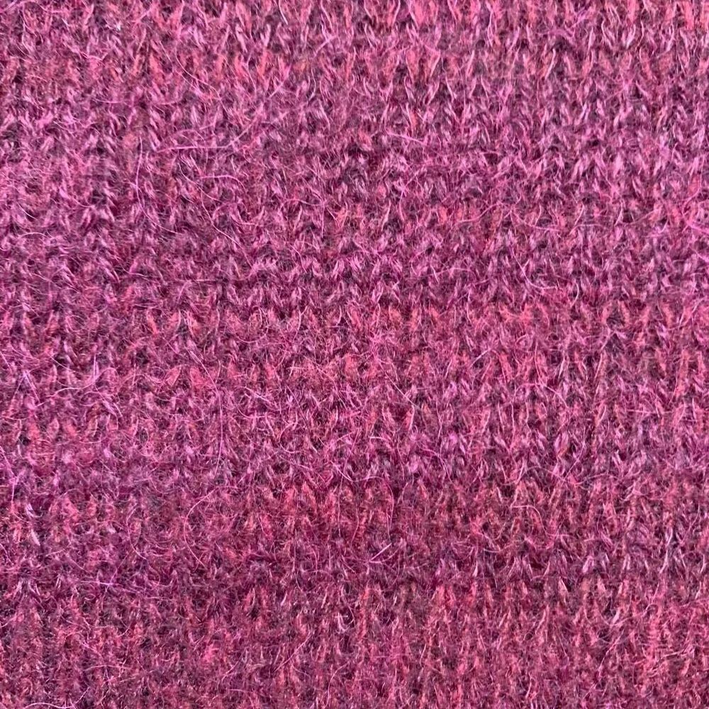 Isabel Marant Étoile Sweater Maroon Boat Neck Fuzzy Alpaca Wool Blend Pullover - Image 6