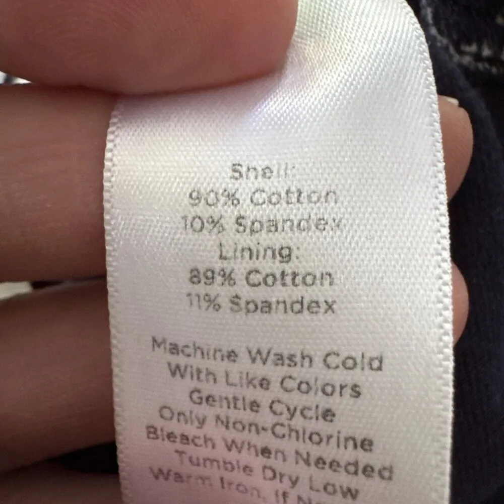 T by Talbots Skort Pockets Skirt Built In Shorts Women’s X Navy White - Image 4