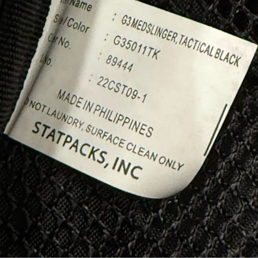 STATPACKS G3 Medslinger Tactical Black EMT Sports Medic Bag - Image 16