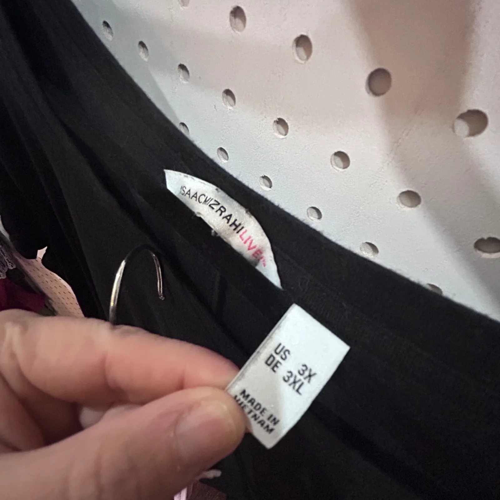 Isaac Mizrahi Live Black Crew Neck Short Sleeve Tunic Dress Size 3X - Image 5