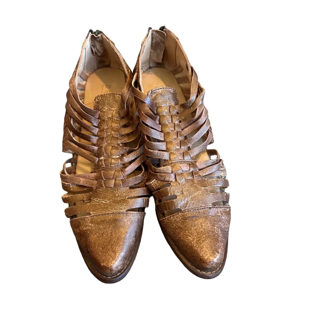 Bed Stu Las Cruces Distressed Leather Shoes Flat Genuine Luxury Size 9 Women's - Image 5