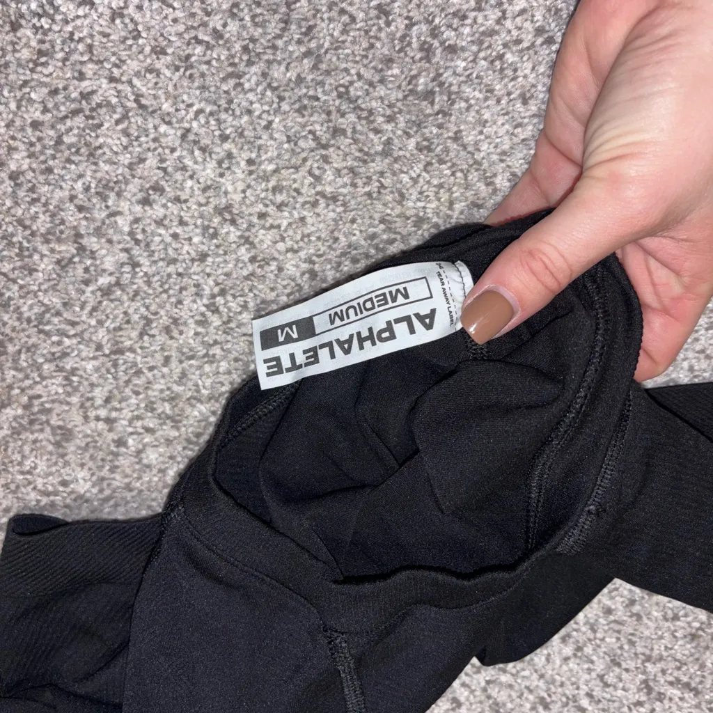 Alphalete Midnight Black Activewear Top - Image 2