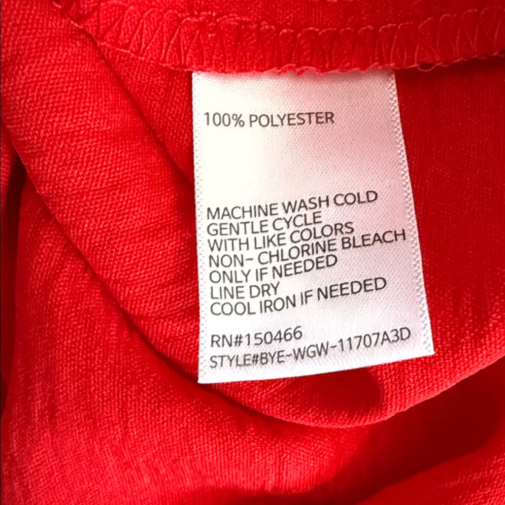 Montgomery Post Cheryl Airette Blouse Red Medium NWT STITCH FIX - Image 7